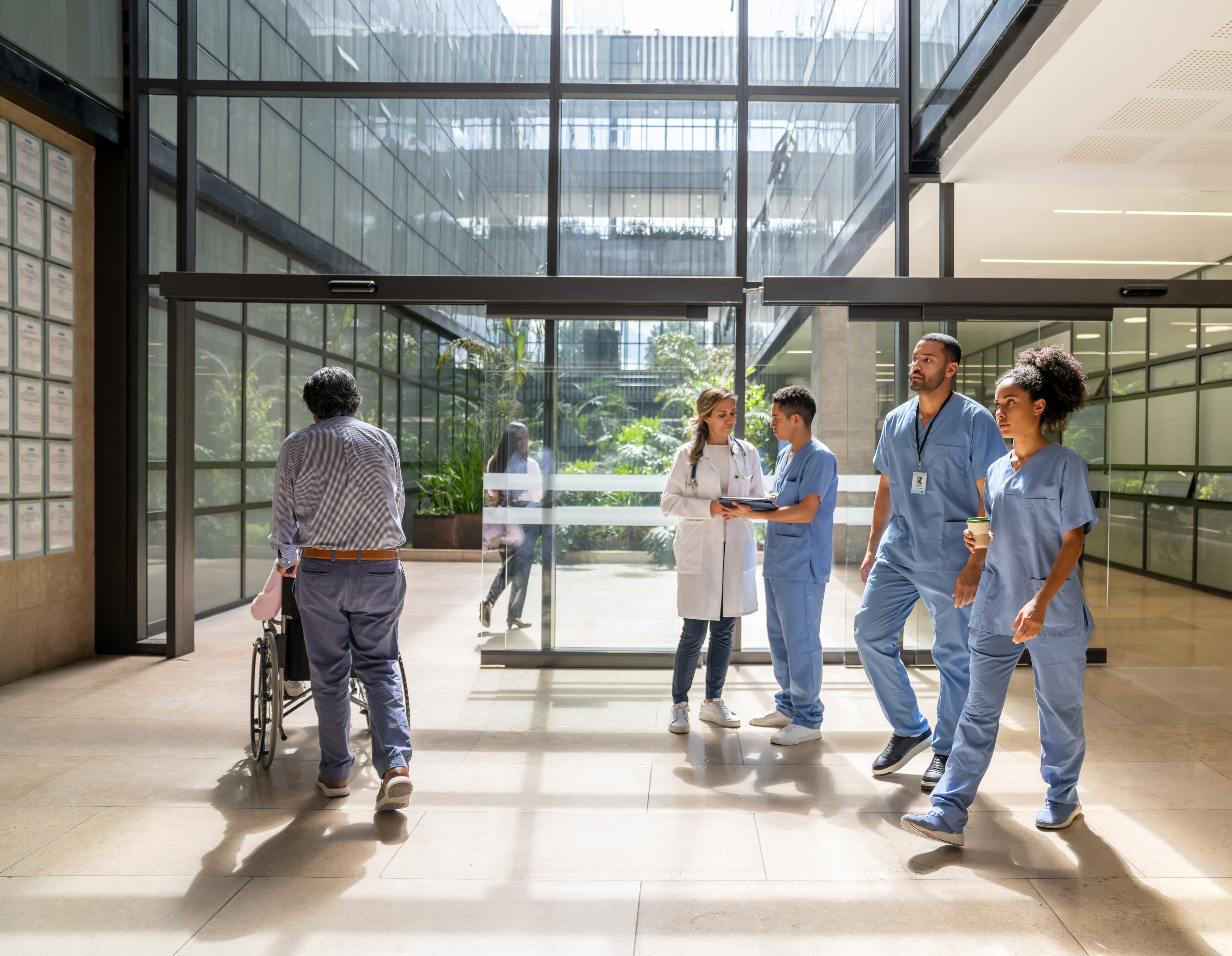 Clinical team in a healthcare environment